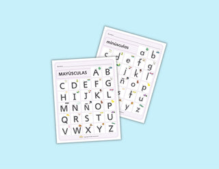 Tabla de formación de letras para el alumno