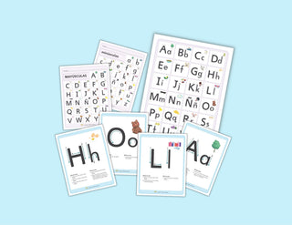 Colección de formación de letras