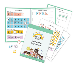 The Hola magnetic letter set and board used for teacher demonstration and or small group work. 