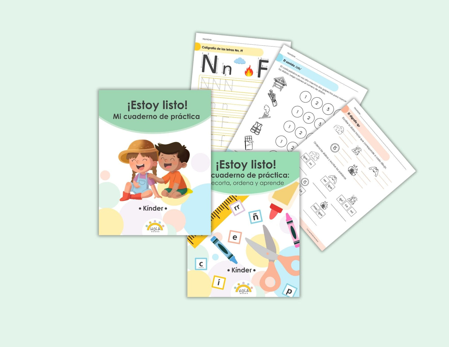 NUEVOS libros de práctica para jardín de infantes